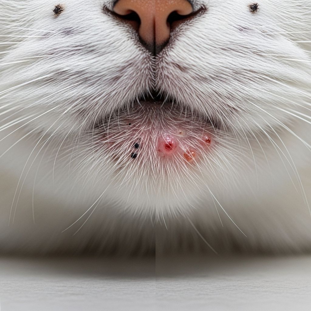 Cat Chin Mites vs. Chin Acne: Identification, Causes, and Care Practical tips to identify and manage common facial skin issues in your furry companion at home.