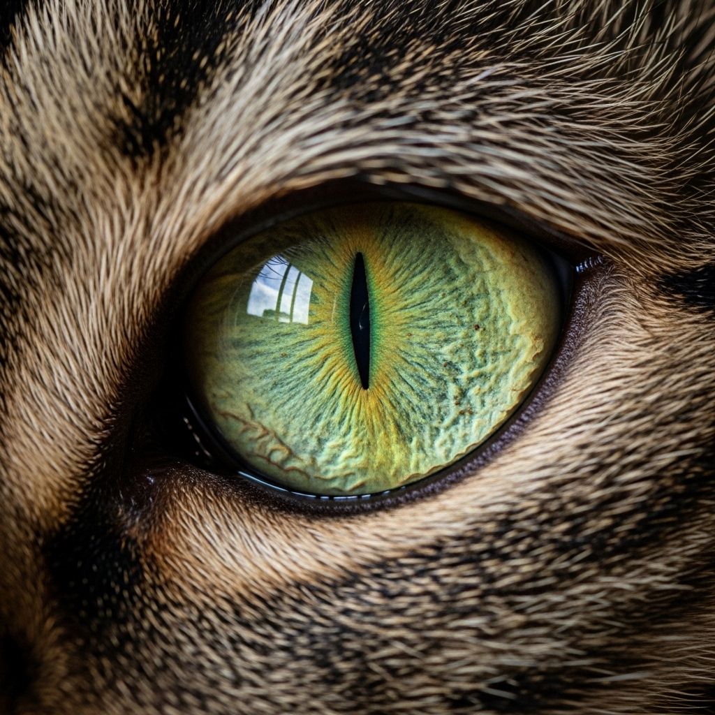 Tapetum lucidum and vertical pupils shape every evening hunt into a dance of survival.
