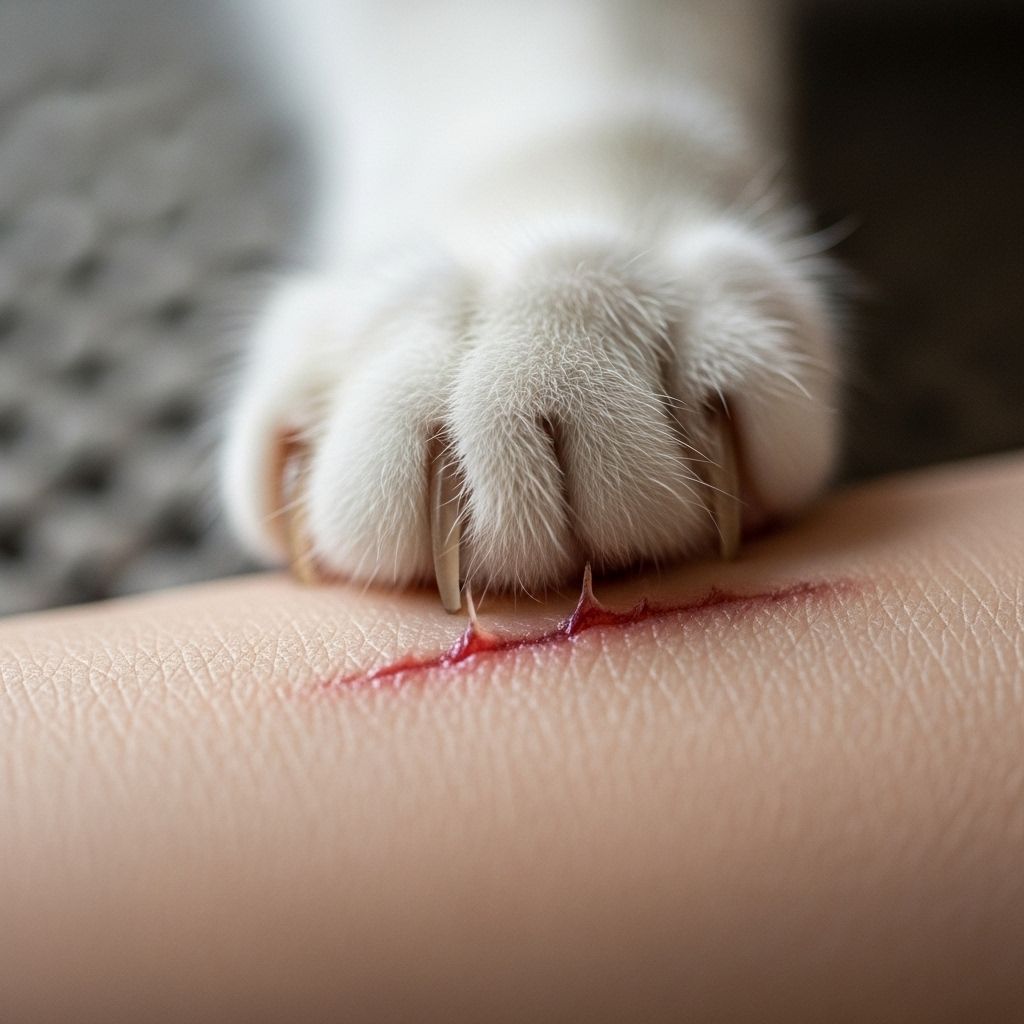 Understanding cat scratches: from minor injuries to infections and when to contact a doctor.