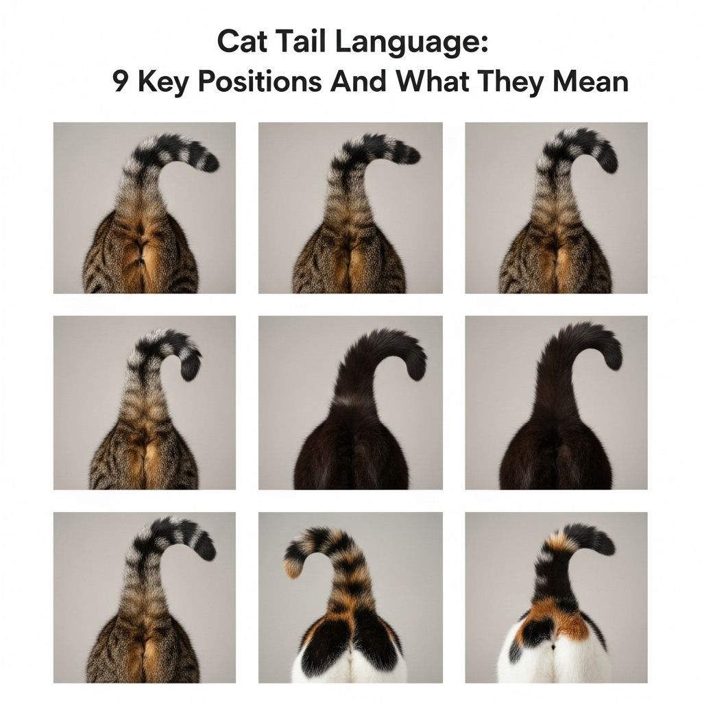 Decode your cat's emotions and needs through their tail movements, positions, and behaviors