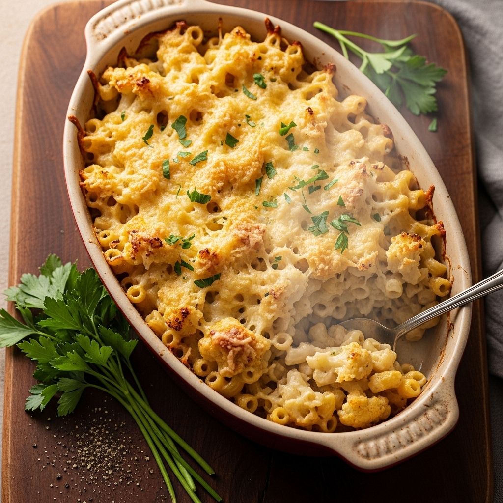 Roasting unlocks deeper flavor and prevents sogginess for a rich, cheesy comfort dish.