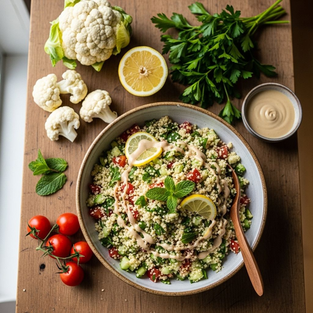 Discover how to create a vibrant, gluten-free cauliflower tabbouleh packed with Mediterranean flavors for any occasion.