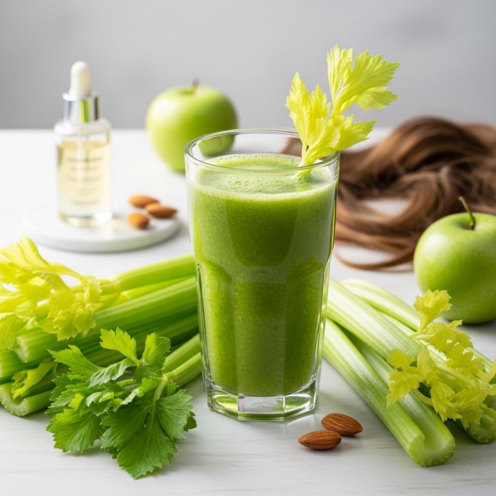 Celery Juice: Top Benefits for Skin, Hair, and Overall Health This green elixir delivers deep hydration, eases inflammation, and enhances hair vitality.