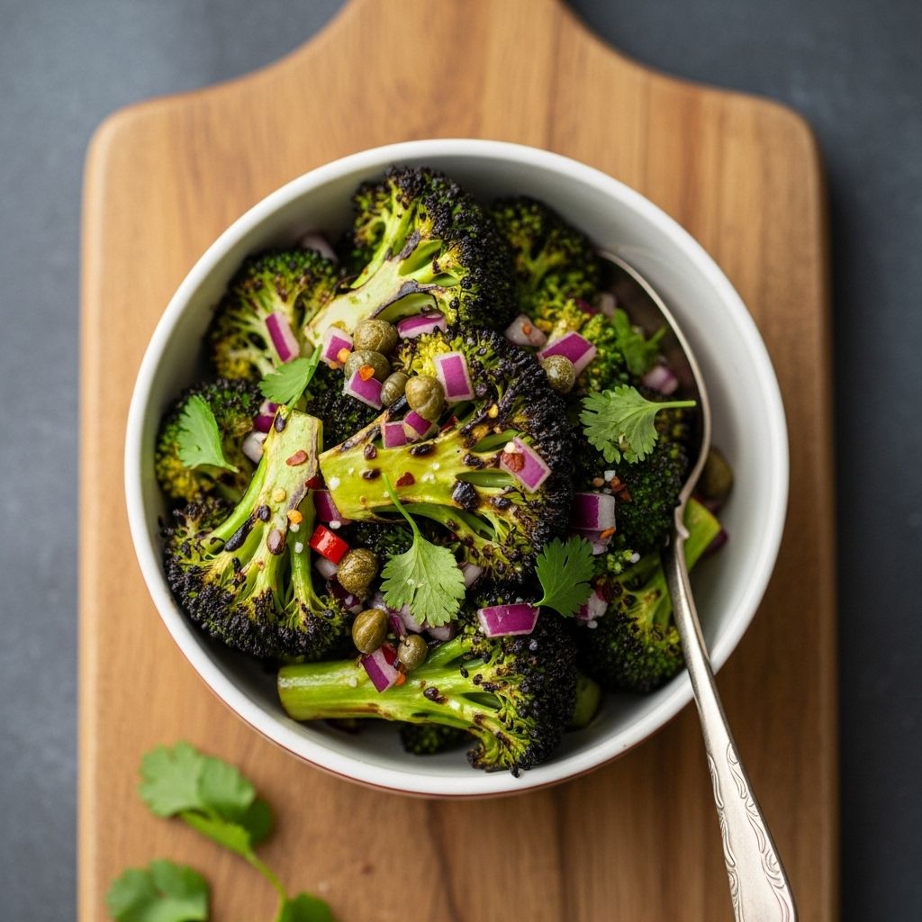 Discover the secrets behind charring broccoli to perfection for a vibrant, flavorful relish that's a stand-out side or topping.
