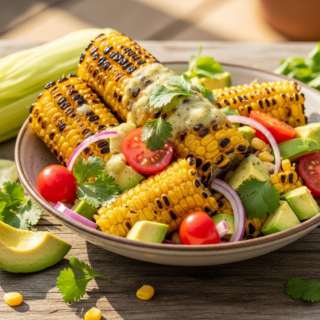 Enjoy the unique crunch and smoky sweetness of charred corn salad—a perfect, healthy side bursting with summer’s best produce.