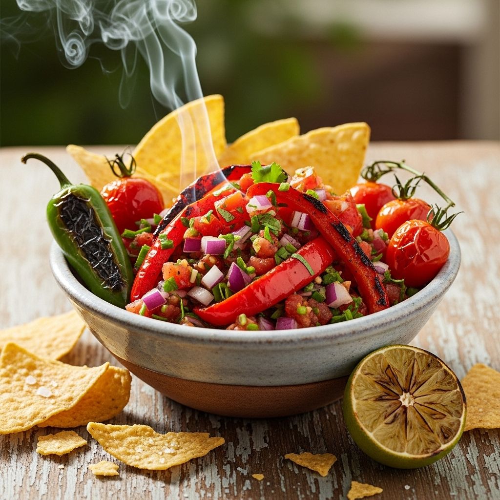 Discover the healthful benefits and bold flavors of charred pepper and tomato salsa—your guide to making, serving, and savoring this smoky classic.