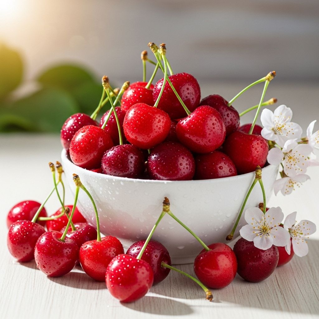Cherry Health Benefits: Nutrition, Proven Effects, and More A daily serving of cherries can calm inflammation, speed recovery, and improve sleep.