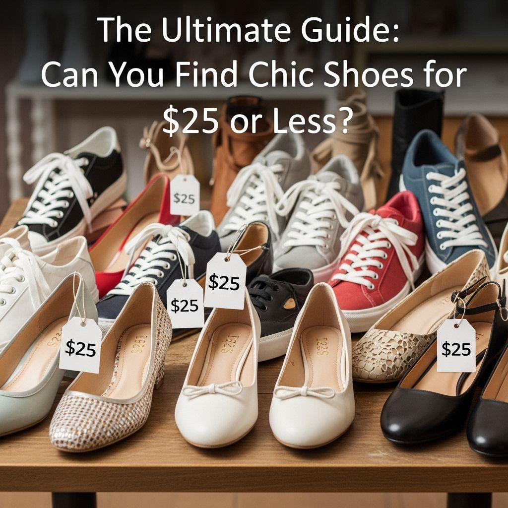 Explore budget shopping tips, style secrets, and expert strategies to score trendy shoes for $25 or less without sacrificing flair.
