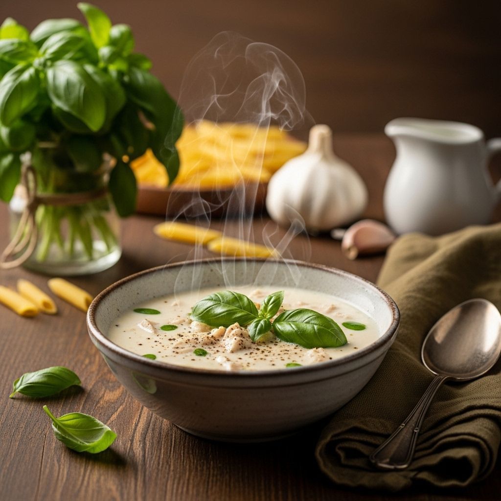 A velvety blend of pasta, savory protein, and fresh broccoli for soul-warming flavor.