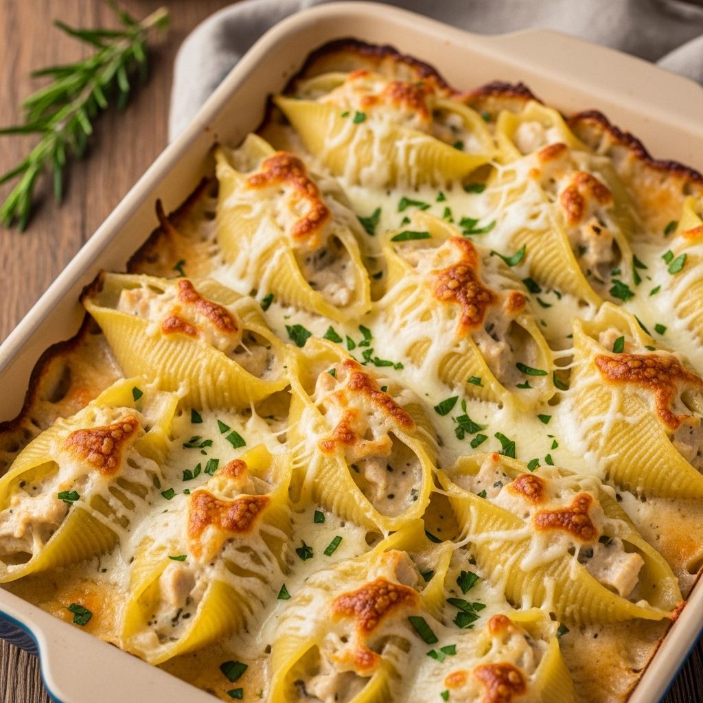 Cheesy goodness made simple with a casserole loaded with tender meat and creamy filling.