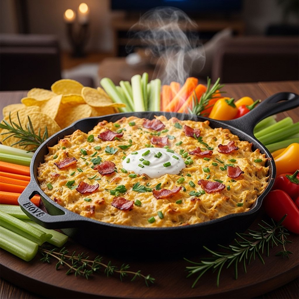 Creamy cheese blends with smoky flavor and zesty herbs for irresistible party snacking.