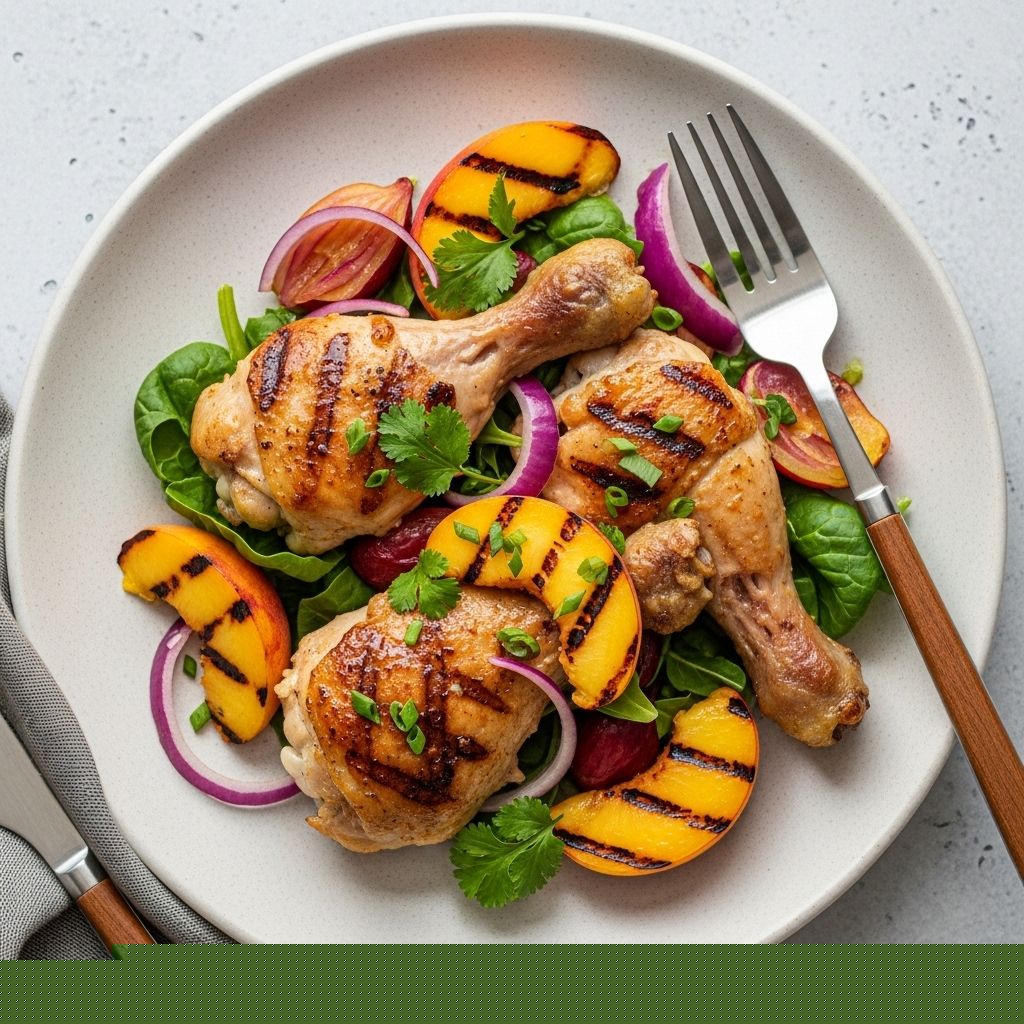 Herb-forward vinaigrette and smoky sweetness unite for a delightful summer feast.