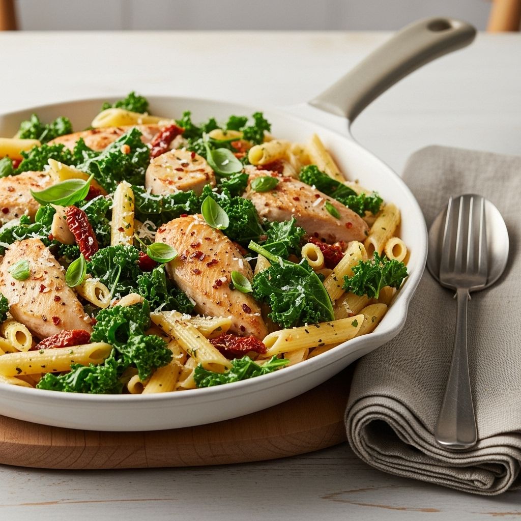 A balanced meal that blends rich flavors and wholesome greens in every savory bite.