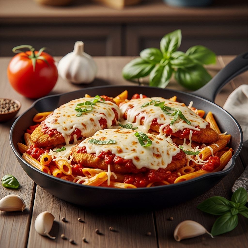 Golden breadcrumb topping meets melted mozzarella for an elevated twist on pasta comfort.