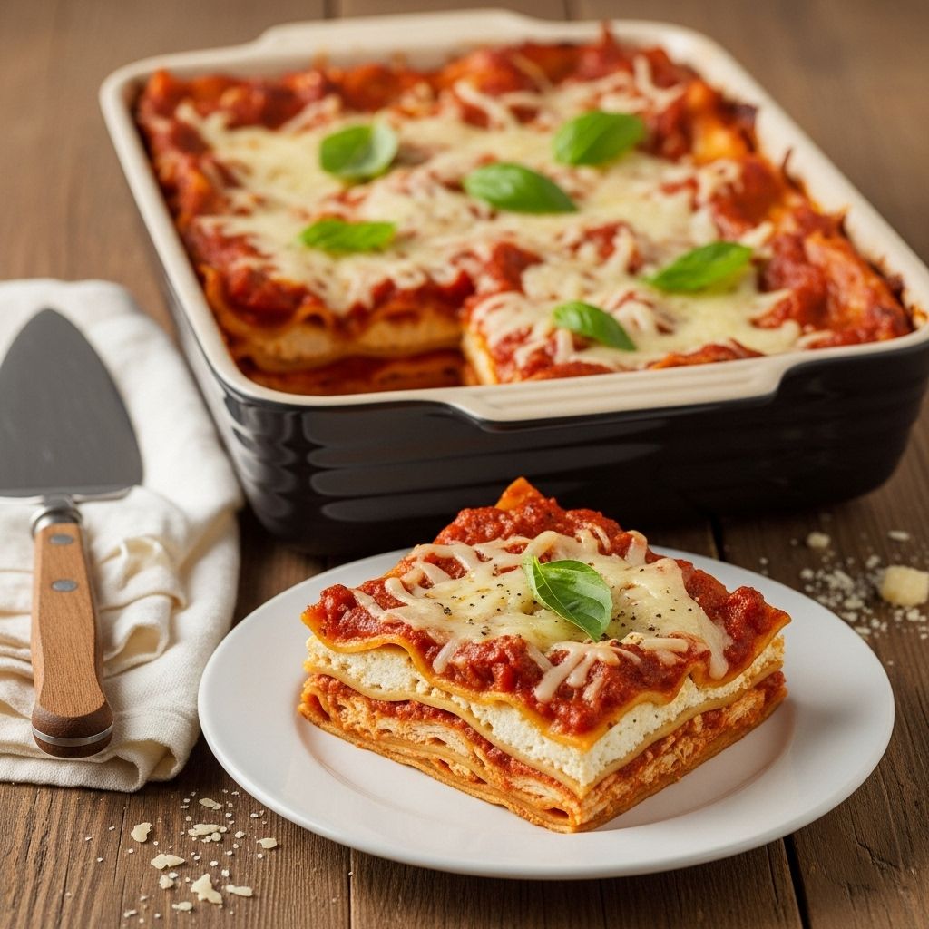 A cheesy, crowd-pleasing casserole that blends Italian classics into one satisfying meal.