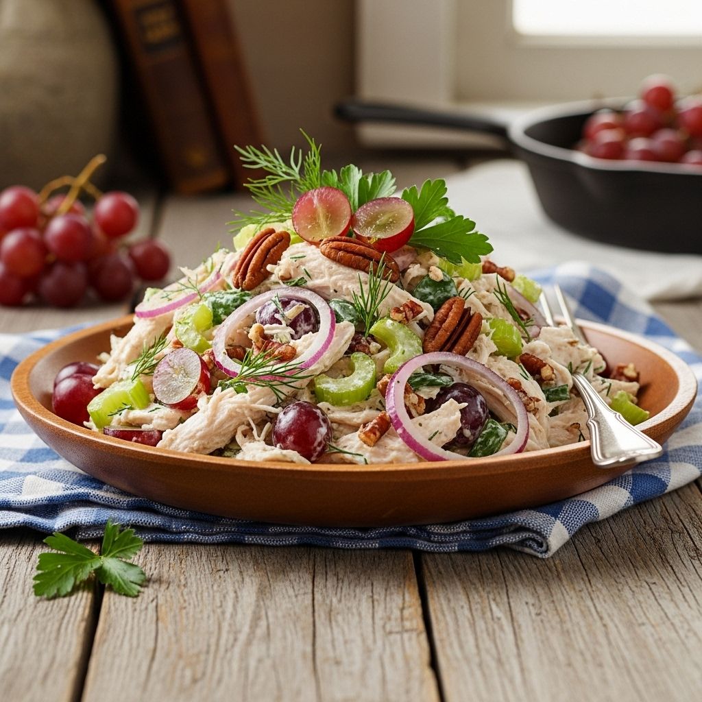 Chicken Salad: The Pioneer Woman’s Flavorful Favorite A luscious blend of sweet and savory ingredients that’s perfect for make-ahead meals.