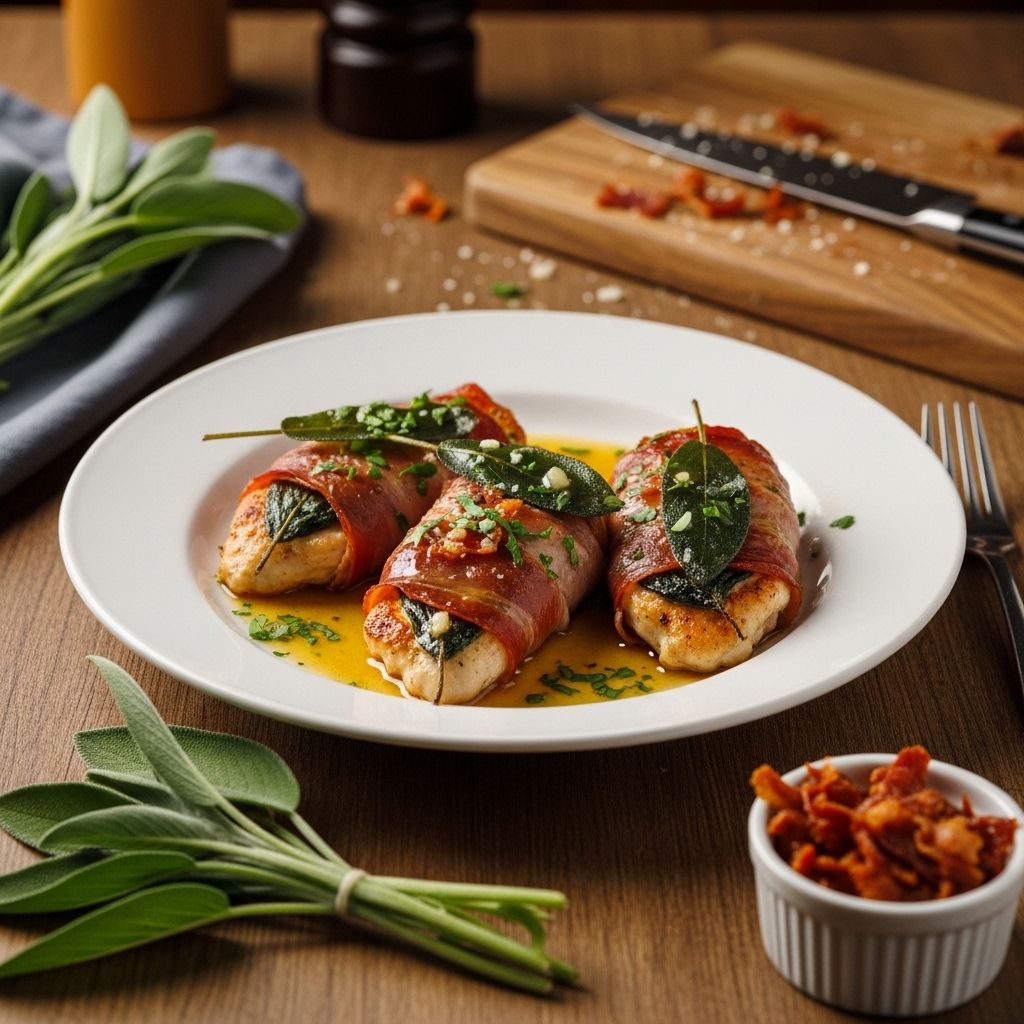 Elevate weeknight dinners with an elegant prosciutto and sage-infused skillet dish.