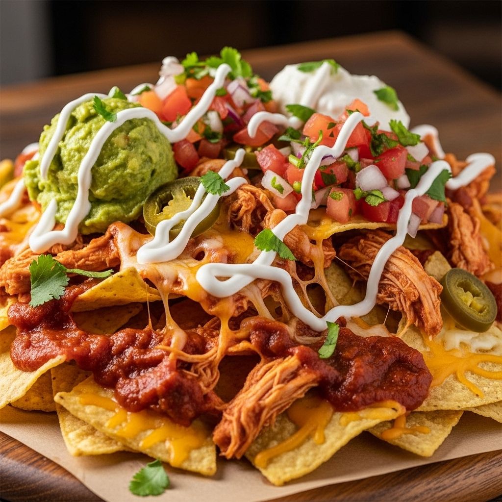 A layered fiesta of smoky heat, melty cheese, and fresh toppings in every bite.