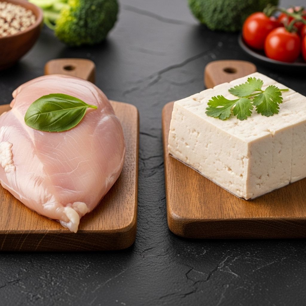A comprehensive look at the health benefits, nutritional values, and practical uses of chicken and tofu as leading protein sources.