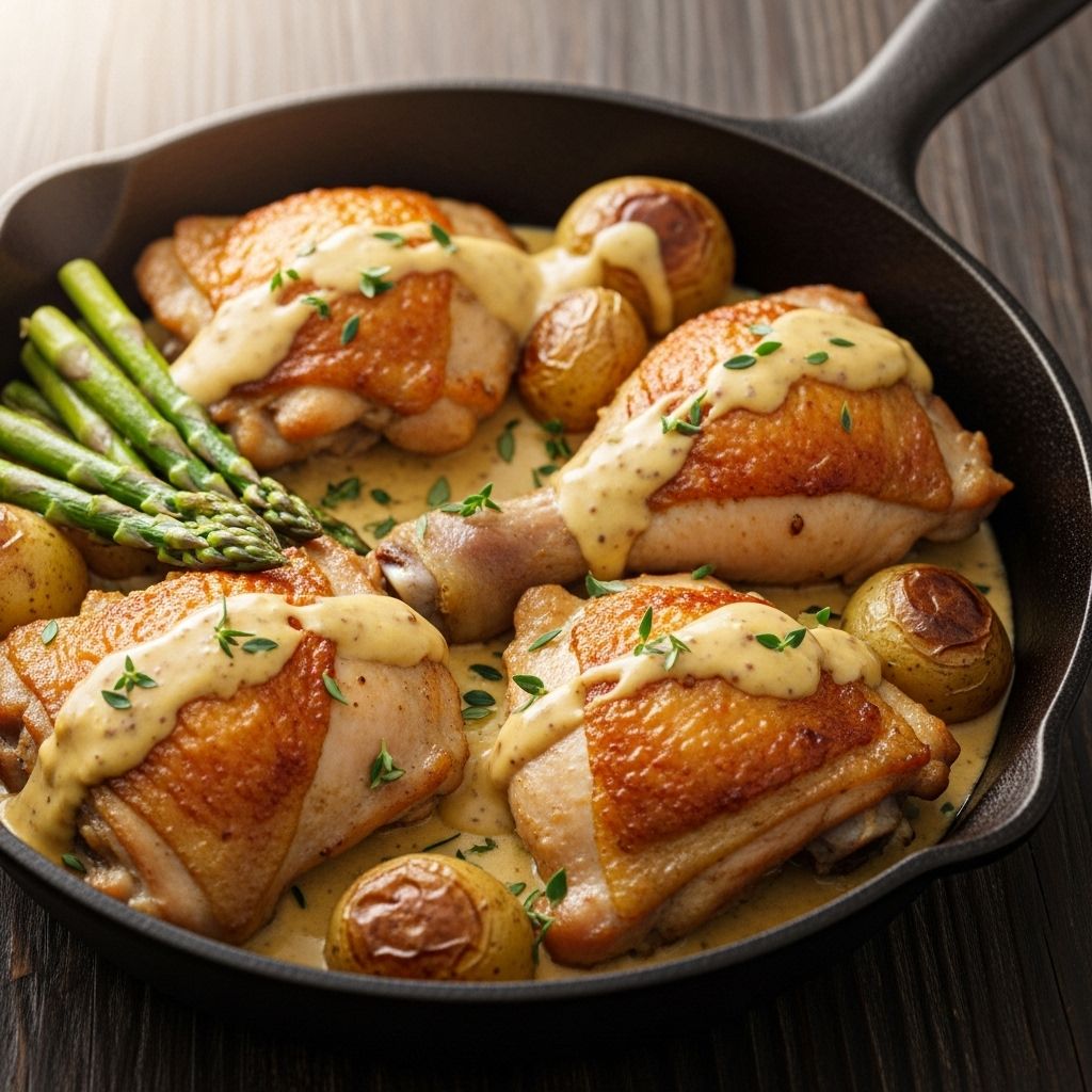 A velvety, tangy skillet dish that elevates weeknight meals with elegant bistro flair.