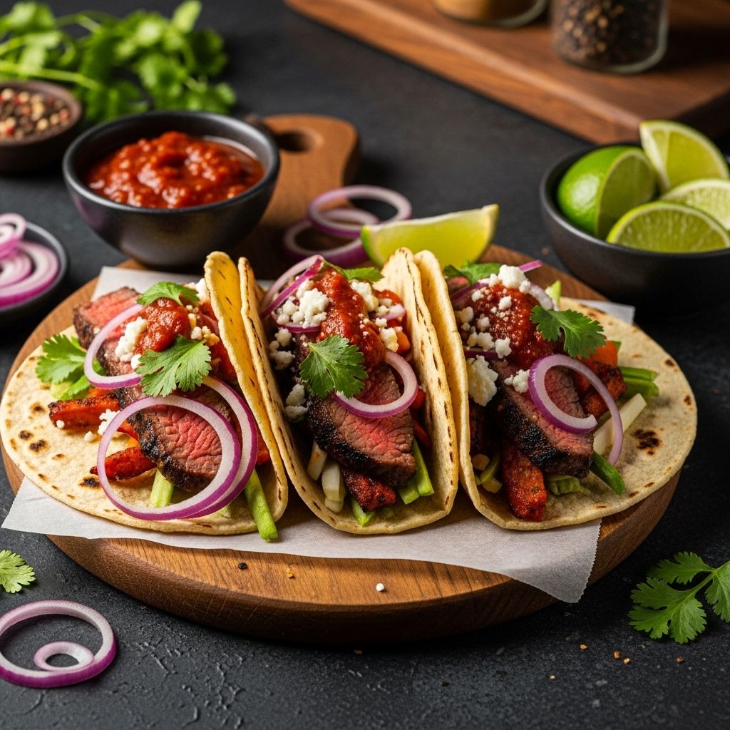 A smoky adobo marinade transforms each bite into a vibrant celebration of savory flavors.