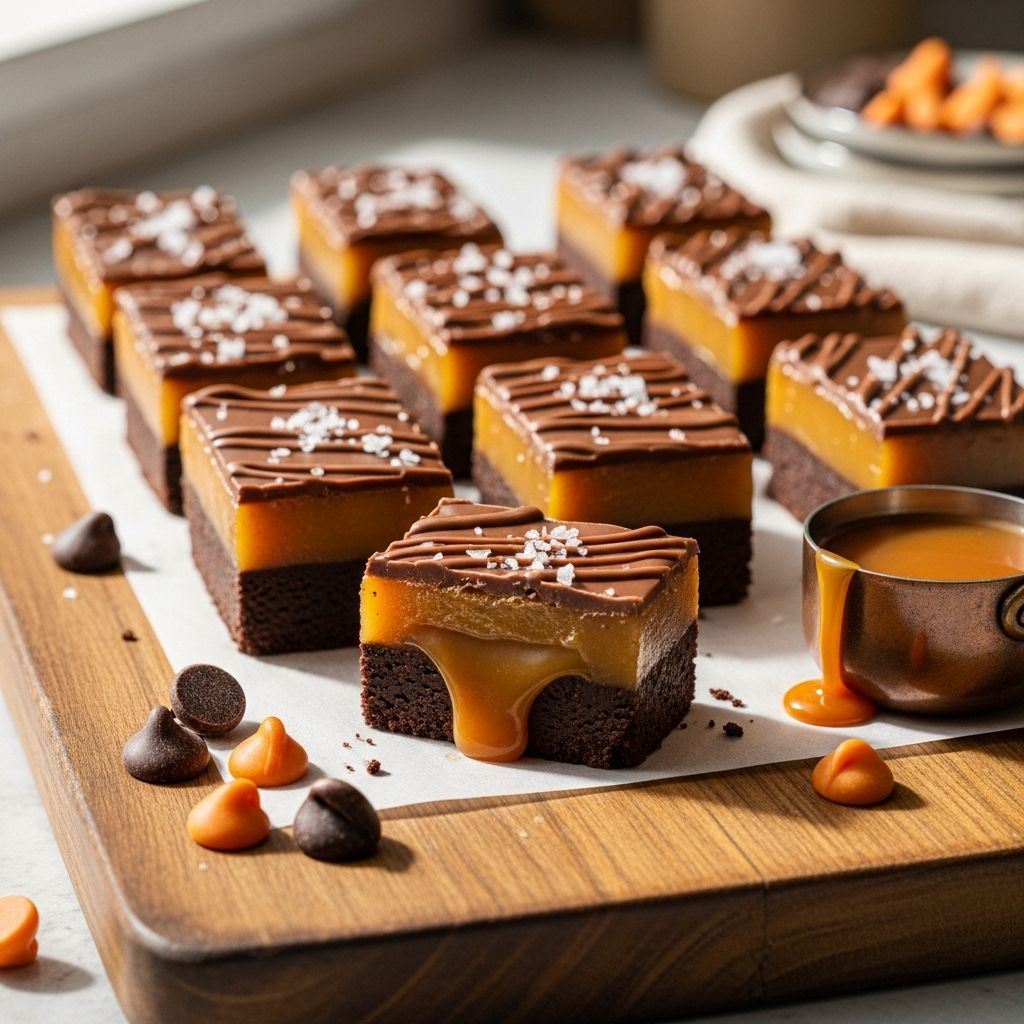 Buttery oat crust, dulce de leche, peanuts, and melted chips unite in a decadent fusion.