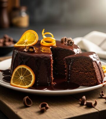A moist, flavor-packed dessert that balances deep cocoa notes with bright citrus zest.