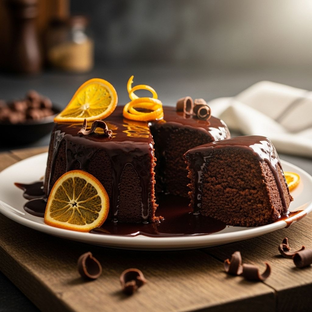 A moist, flavor-packed dessert that balances deep cocoa notes with bright citrus zest.