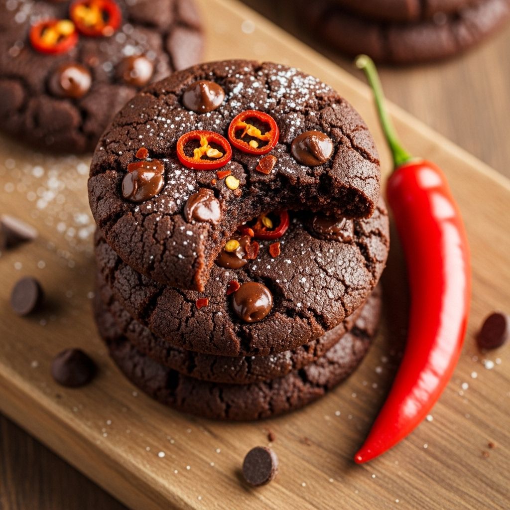 A daring fusion of rich cocoa and warming spice that deepens with every bite.