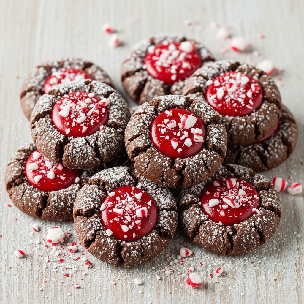 Soft, fudgy centers topped with crisp candy pieces bring a cool crunch to winter gatherings.