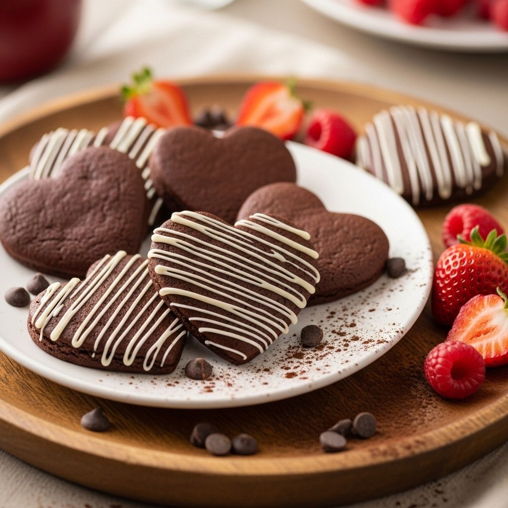A home-baked treat blending rich cocoa taste with personal messages for festive sharing.