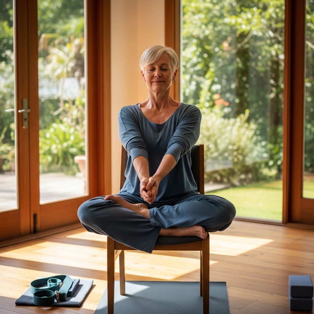 Build strength, enhance flexibility, and ease tension with easy chair-based stretches.