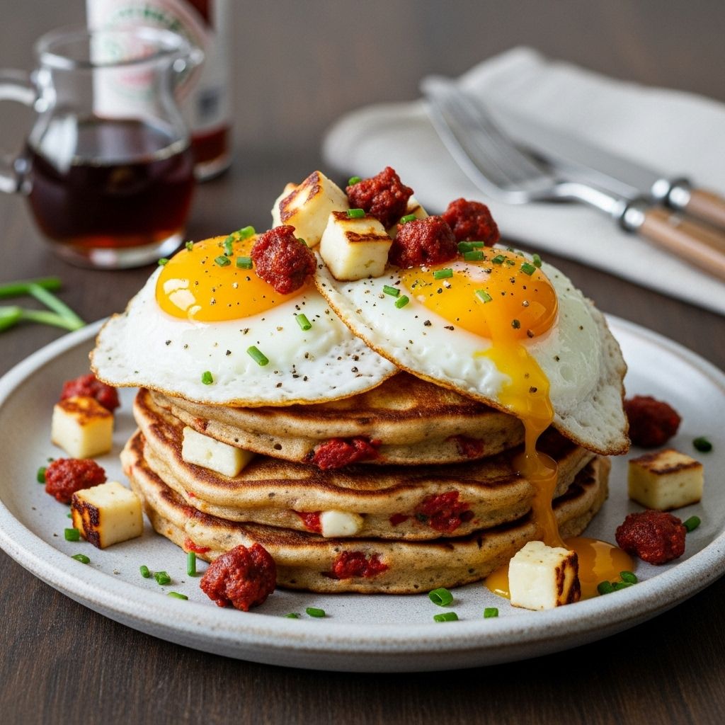 Spice, tang, and creamy richness come together in a unique weekend breakfast experience.