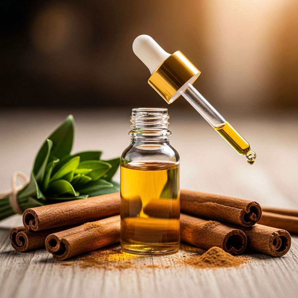 Cinnamon Essential Oil: Benefits, Uses, and Safety Boost wellness with spicy aromatherapy that calms stress and supports vital health.