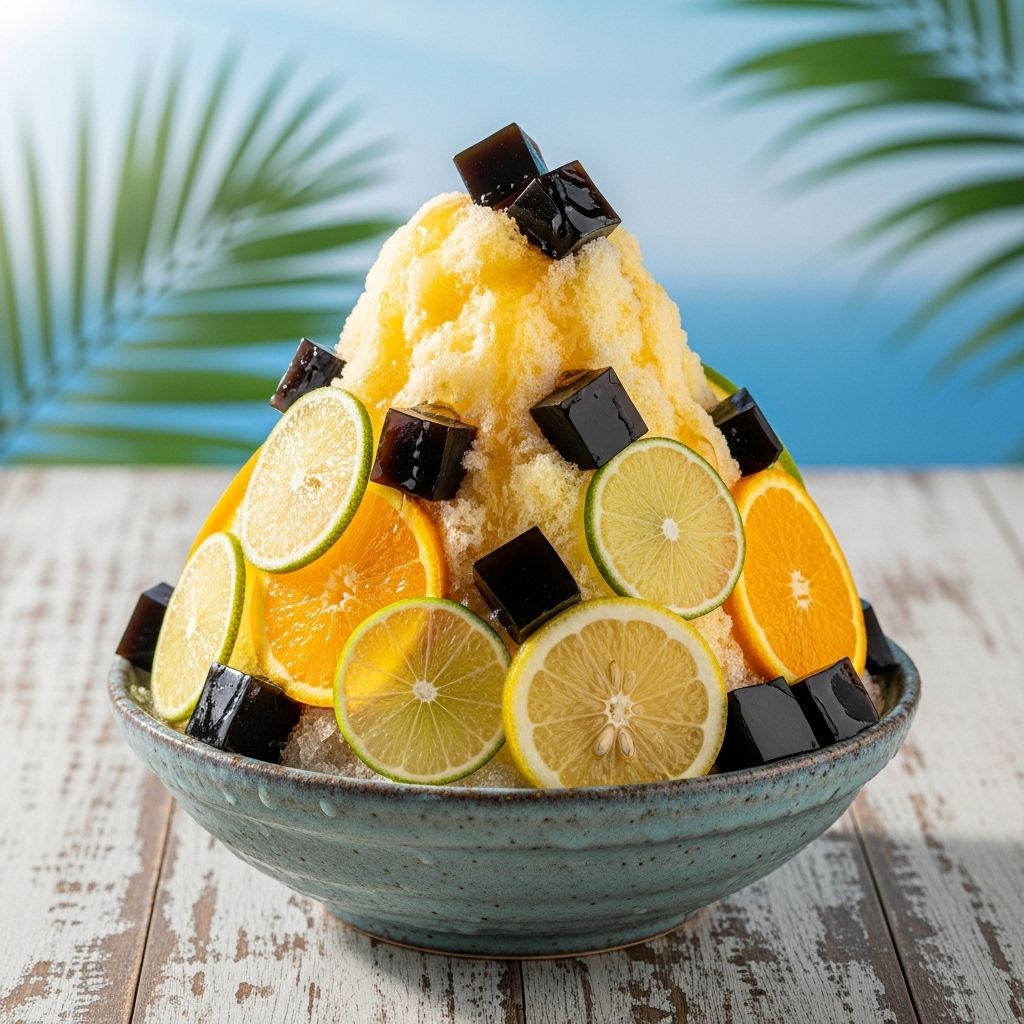 Experience a vibrant blend of tangy zest and soothing herbal notes in every spoonful.