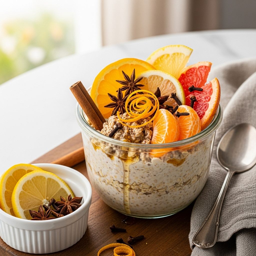 Discover a refreshing, make-ahead breakfast with zesty citrus and warm spices to energize your mornings.
