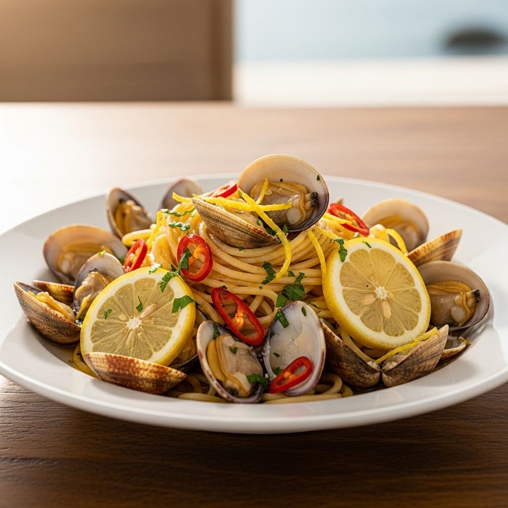 A vibrant weeknight pasta recipe starring fresh clams, citrus, and a touch of heat, perfect for seafood lovers and quick gourmet dinners.