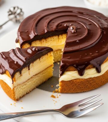 Achieve bakery-quality sponge, silky vanilla filling, and glossy chocolate at home.