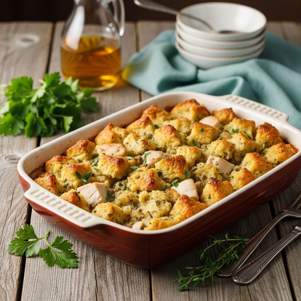 A one-dish dinner with creamy richness and golden crunch in every comforting bite.
