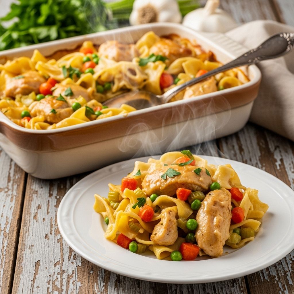 Transforms pantry staples into a creamy, crowd-pleasing bake with just one pan.