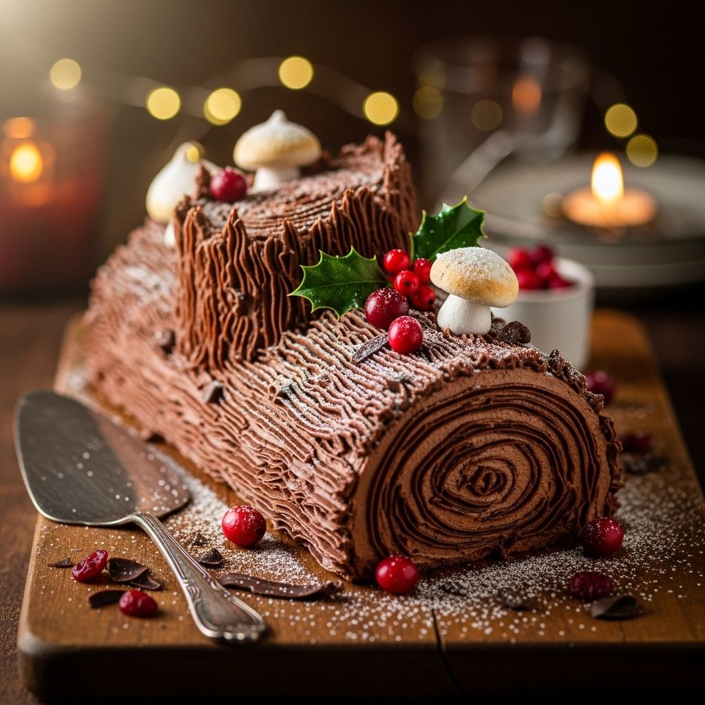 An elegant centerpiece guiding home bakers to create a woodland-inspired dessert easily.