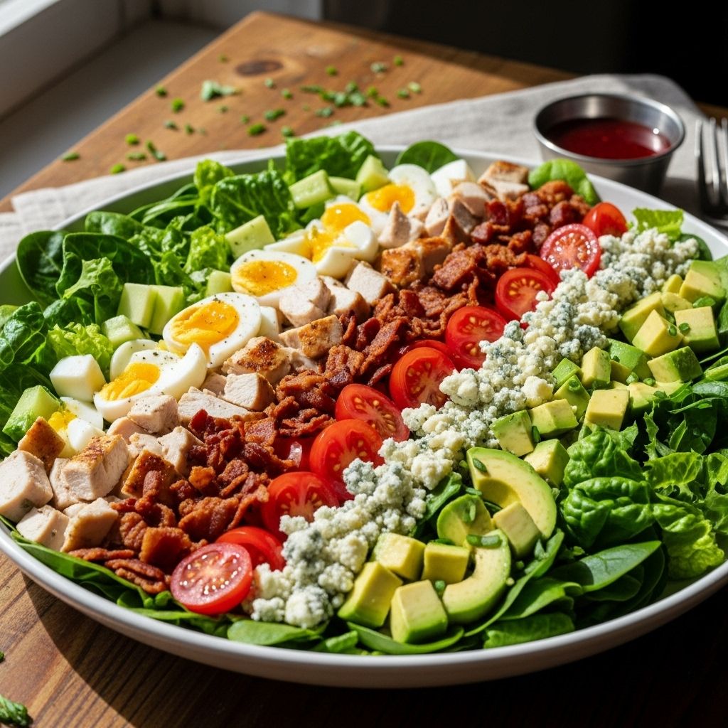 Distinct rows of toppings bring vibrant flavors and textures to every bite.