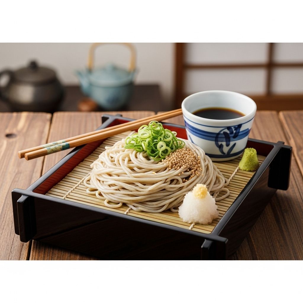 Nutty buckwheat noodles meet savory dipping sauce for a refreshingly light summer feast.