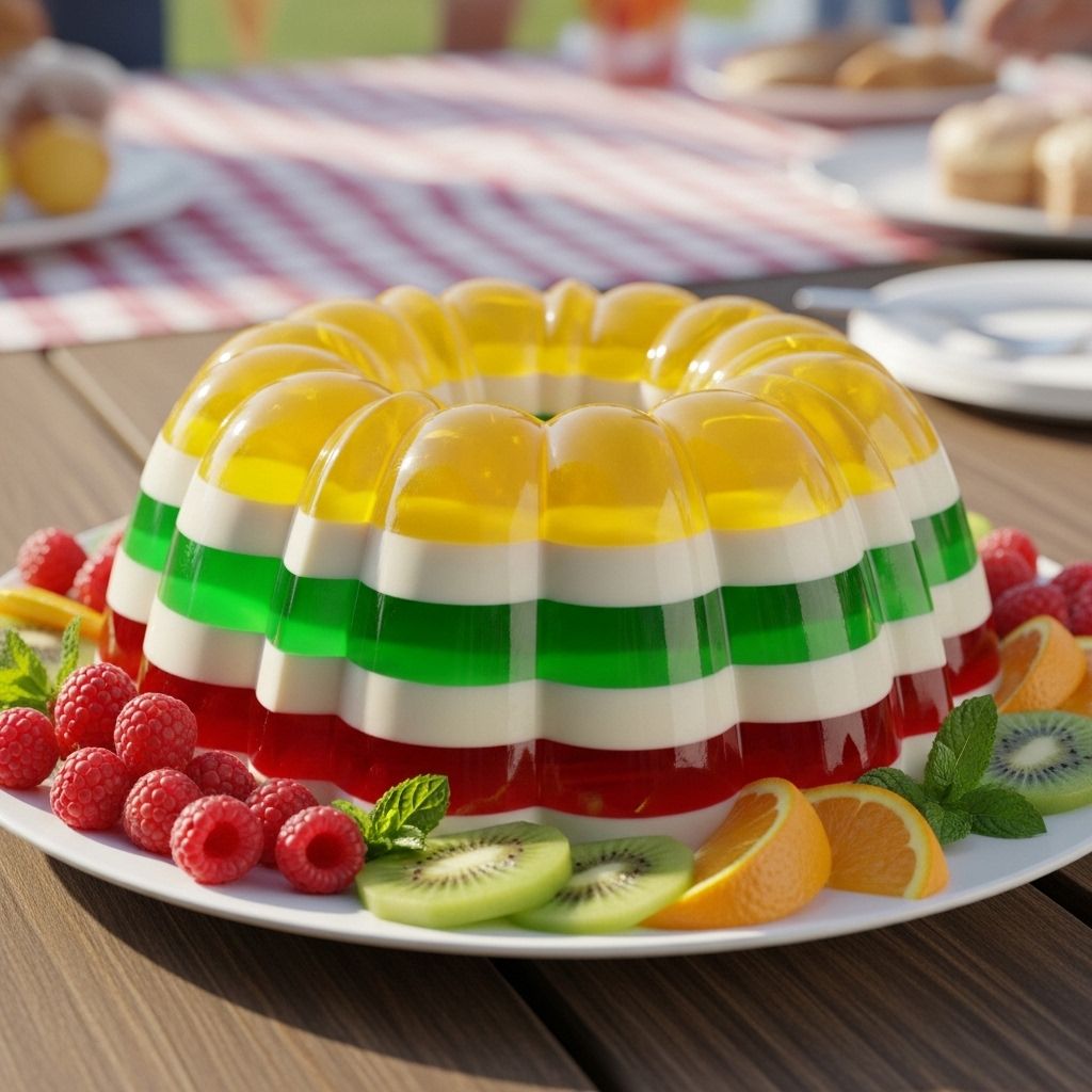 Classic Jell-O Mold Recipe: Nostalgic, Fruity, and Irresistible Bright layers of fruit punch and creamy coconut bring nostalgic flair to any celebration.