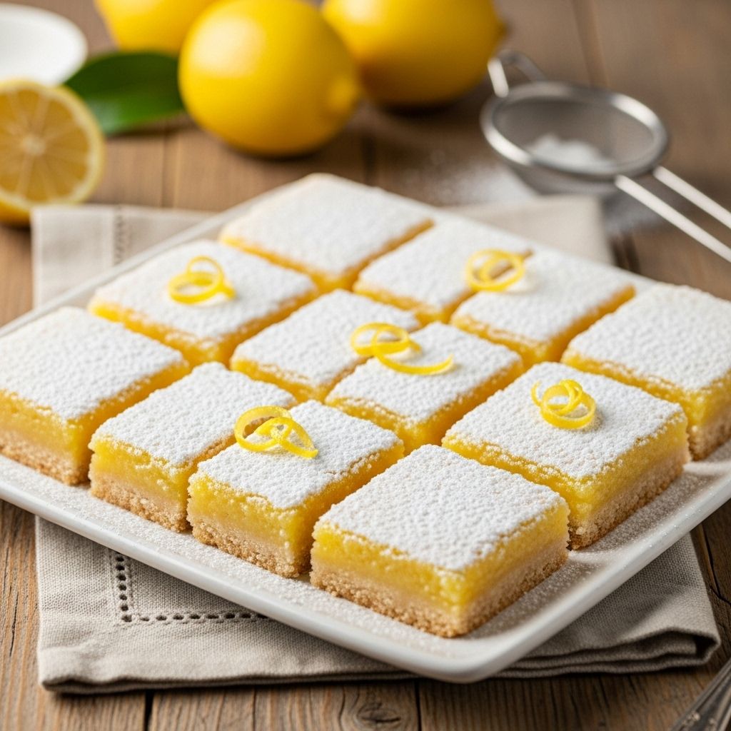 Enjoy a perfect harmony of buttery shortbread and tangy lemon filling in every bite.