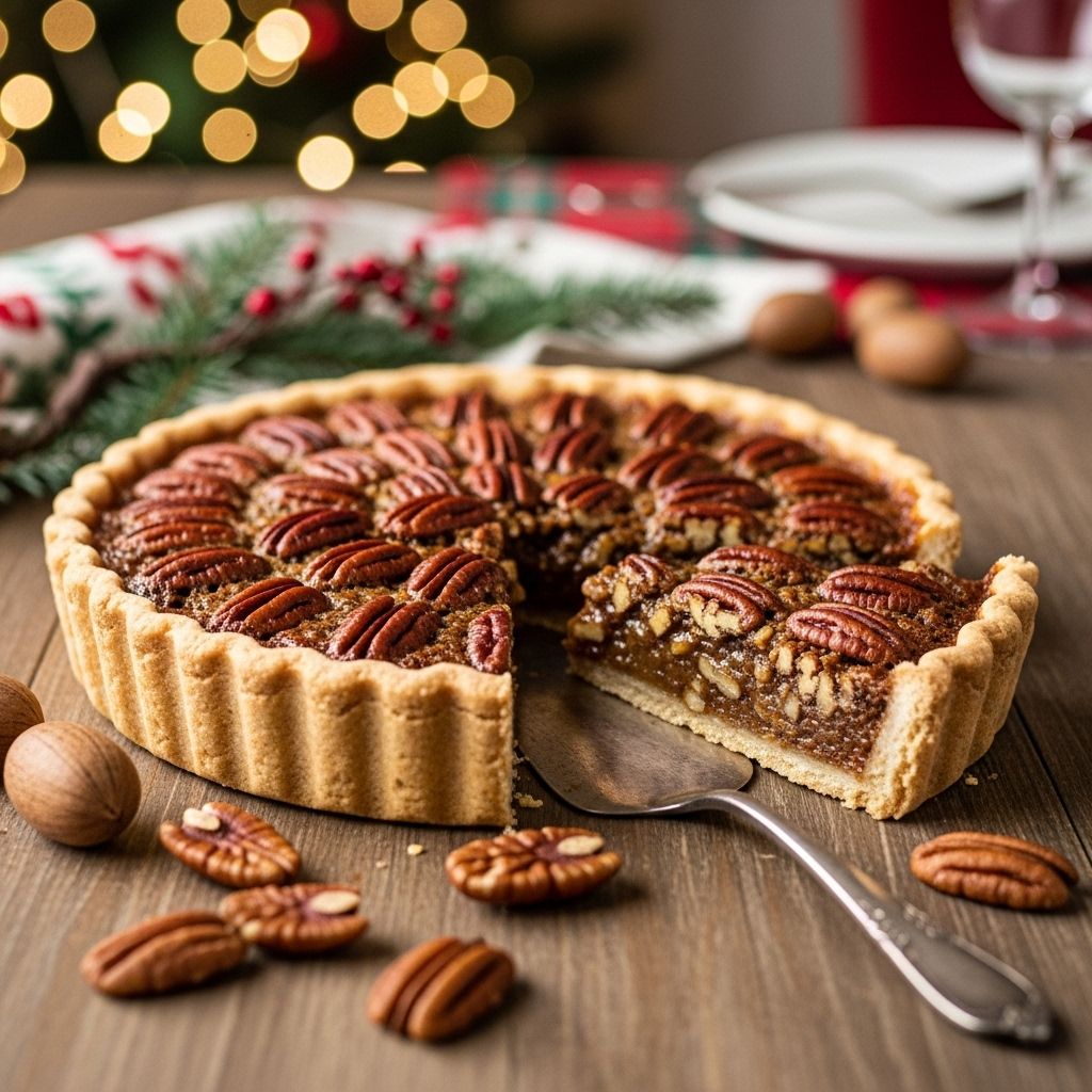 A rich caramel filling and toasted nuts come together in a comforting autumn dessert.