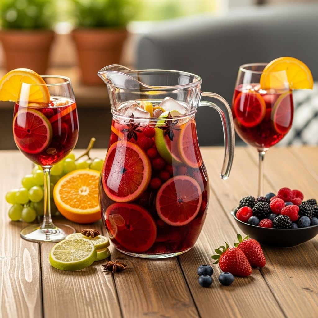 A chilled fusion of fruity aromas and wine-soaked sweetness ideal for summer gatherings.
