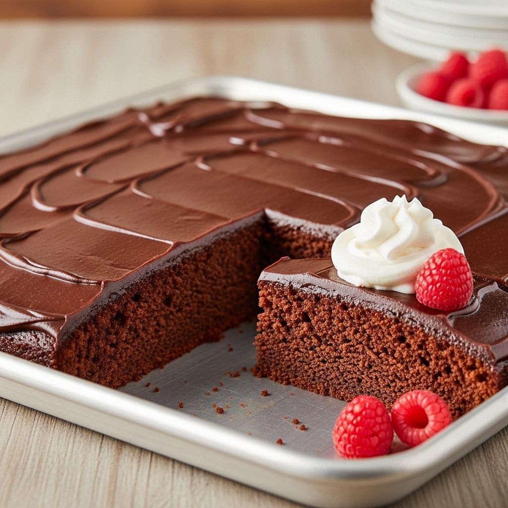 Classic Southern Coca-Cola Cake Recipe: A Nostalgic Dessert A fizzy twist and glossy glaze turn a simple dessert into a memorable family favorite.