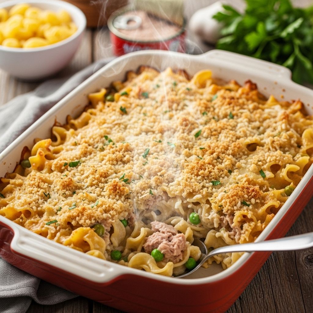 A savory bake that transforms simple pantry items into a crowd-pleasing weeknight feast.