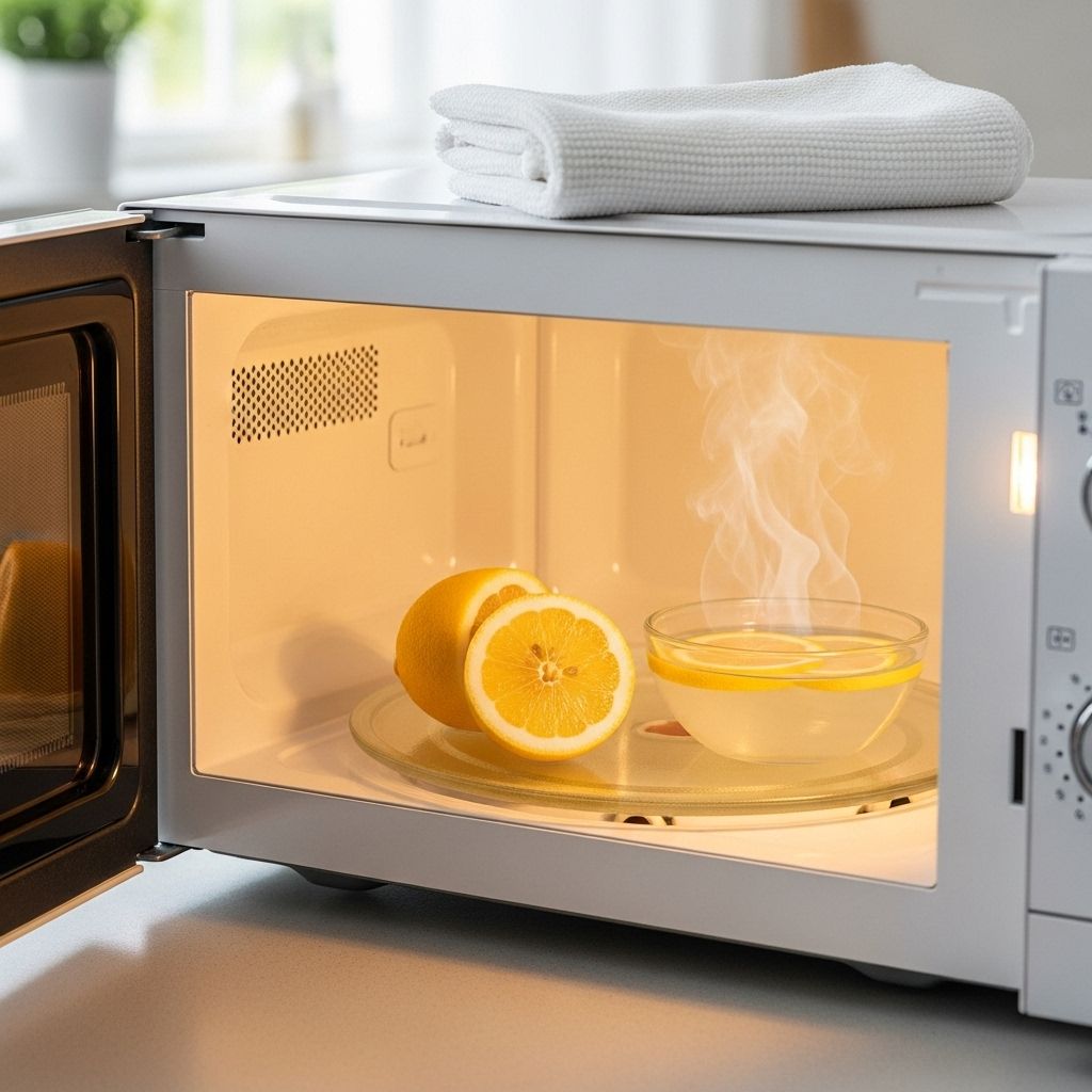 Enjoy a sparkling microwave thanks to a quick, eco-friendly citrus steam-clean method.